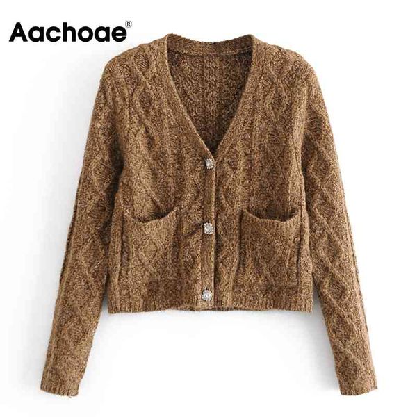 aachoae solid color vintage cropped cardigan women long sleeve knitted sweater ladies v neck pockets casual outerwear 210413, White;black
aachoae solid color vintage cropped cardigan women long sleeve knitted sweater ladies v neck pockets casual outerwear 210413, White;black