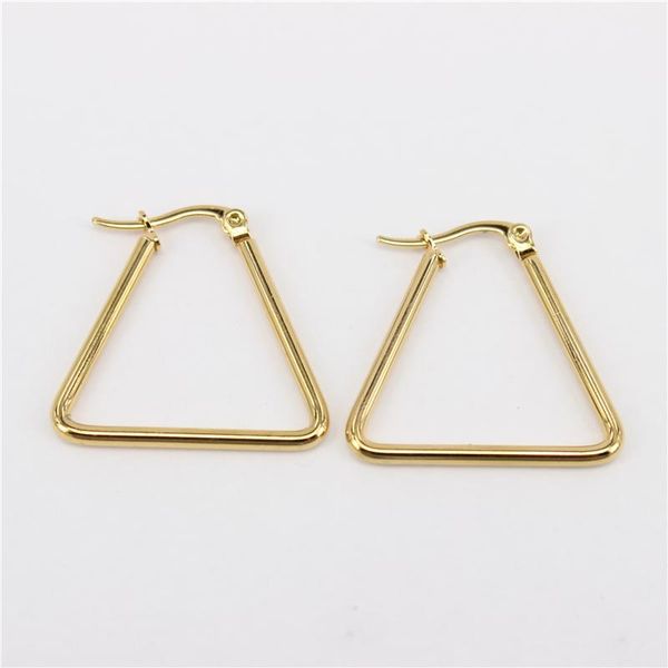 hoop & huggie 2mm triangle beautiful stainless steel earrings 2021 year female friends birthday gift wholesale and retail qz01, Golden;silver
hoop & huggie 2mm triangle beautiful stainless steel earrings 2021 year female friends birthday gift wholesale and retail qz01, Golden;silver