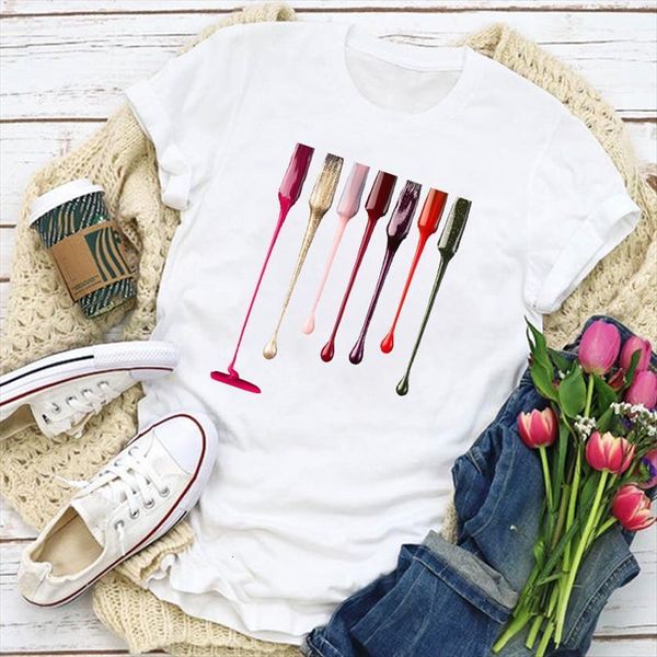 graphic drape 3d womens short sleeve finger nail summer lady clothing clothes tee female, White
graphic drape 3d womens short sleeve finger nail summer lady clothing clothes tee female, White