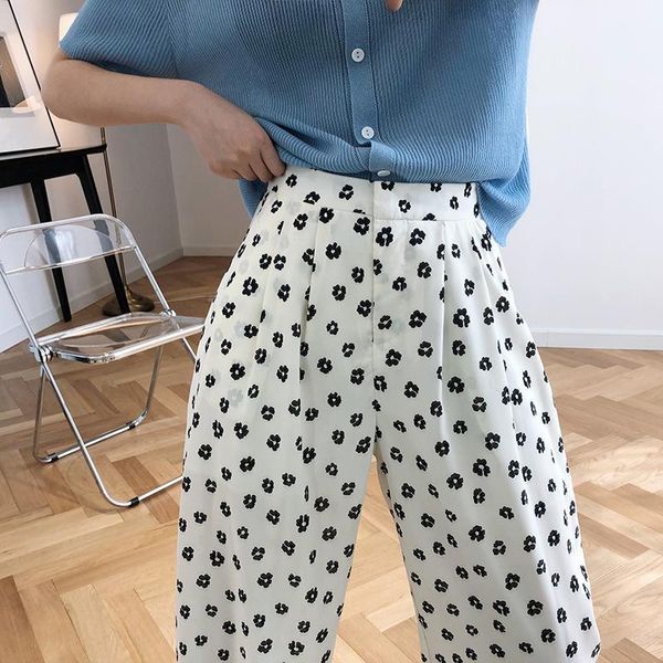 women's pants & capris high waist floral wide leg spring and summer straight tube small daisy urban casual drop feeling chiffon, Black;white
women's pants & capris high waist floral wide leg spring and summer straight tube small daisy urban casual drop feeling chiffon, Black;white