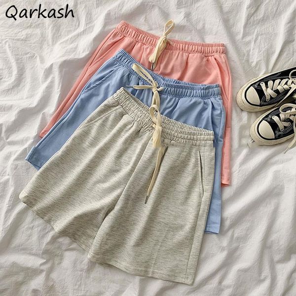 women's shorts women solid colorful elastic waist loose simple all-match students summer daily bottoms wide-leg korean style leisure, White;black
women's shorts women solid colorful elastic waist loose simple all-match students summer daily bottoms wide-leg korean style leisure, White;black