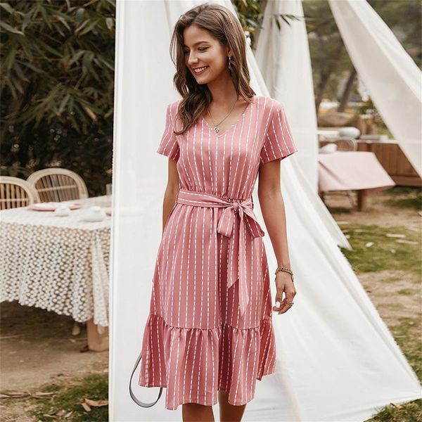 casual dresses women stripe print ankle-length dress vintage short sleeve v-neck elegant tunic party swing, Black;gray
casual dresses women stripe print ankle-length dress vintage short sleeve v-neck elegant tunic party swing, Black;gray