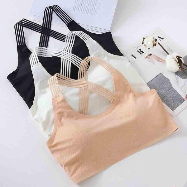 gym clothing fashion ice silk cross belt beauty back sports vest tube bra for women fitness exercise accessories bras, White;black
gym clothing fashion ice silk cross belt beauty back sports vest tube bra for women fitness exercise accessories bras, White;black