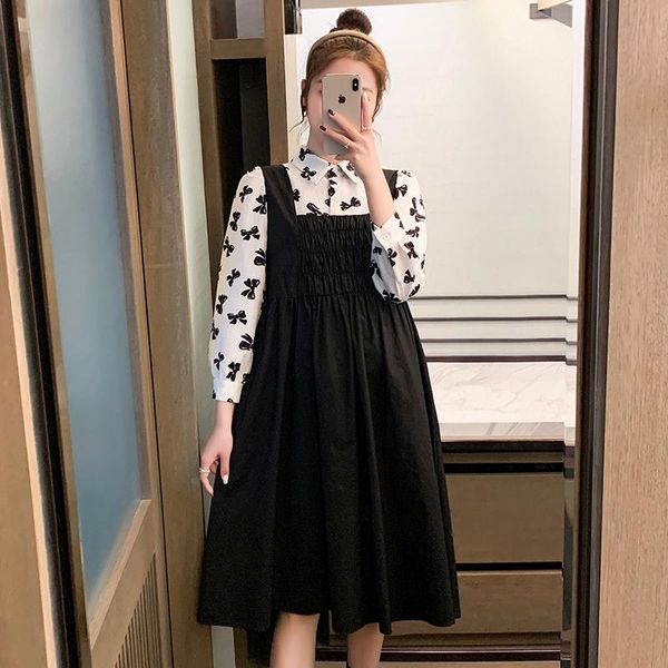 maternity dresses 606# 2pcs/set floral printed blouses + vest dress sets autumn korean fashion suit clothes for pregnant women pregnancy, White
maternity dresses 606# 2pcs/set floral printed blouses + vest dress sets autumn korean fashion suit clothes for pregnant women pregnancy, White