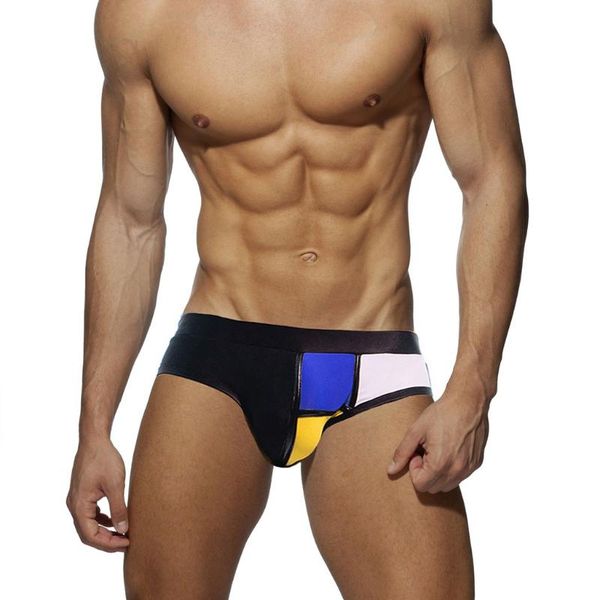 swimwear men brief with pad low waist contour pouch bikini swimsuit waterproof swimming trunks patchwork gay beach shorts men's, White;black
swimwear men brief with pad low waist contour pouch bikini swimsuit waterproof swimming trunks patchwork gay beach shorts men's, White;black