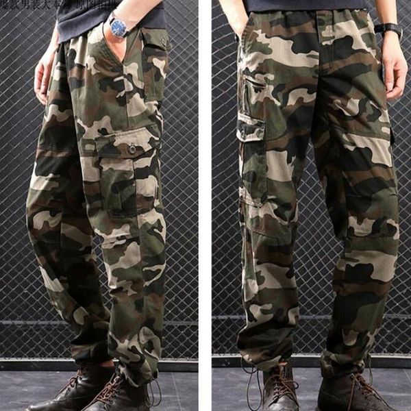 men's pants camouflage pure cotton casual multi pockets military tactical men outwear straight tall waist trousers, Black
men's pants camouflage pure cotton casual multi pockets military tactical men outwear straight tall waist trousers, Black