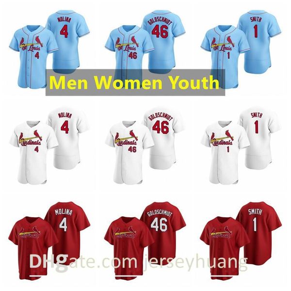st. louiscardinalsbaseball jersey 46 paul goldschmidt 4 yadier molina 1 ozzie smith 22 flaherty men women youth size s-4xl, Blue;black
st. louiscardinalsbaseball jersey 46 paul goldschmidt 4 yadier molina 1 ozzie smith 22 flaherty men women youth size s-4xl, Blue;black