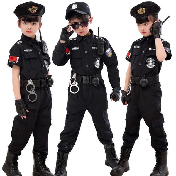 children traffic special police halloween carnival party performance policemen uniform kids army boys cosplay costumes 110-160cm q0910, Blue
children traffic special police halloween carnival party performance policemen uniform kids army boys cosplay costumes 110-160cm q0910, Blue