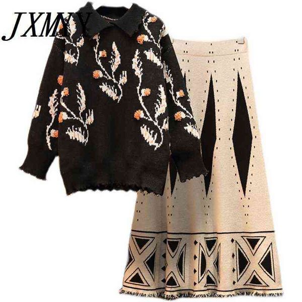 fashion plus size women's clothing was thin autumn and winter doll collar sweater high waist skirt and age reduction suit 211119, White
fashion plus size women's clothing was thin autumn and winter doll collar sweater high waist skirt and age reduction suit 211119, White