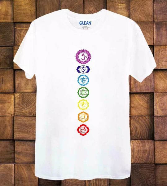 7 chakras t shirt meditation zen om buddhism yoga ladies /tee 884, White;black
7 chakras t shirt meditation zen om buddhism yoga ladies /tee 884, White;black