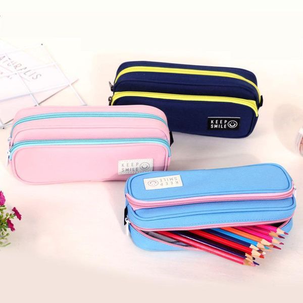 pencil bags trend simple bag multi function creative double sided colorful canvas zipper storage stationery
pencil bags trend simple bag multi function creative double sided colorful canvas zipper storage stationery