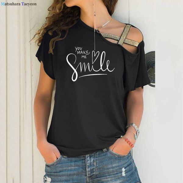 women's t-shirt women t shirt cotton summer smile letters print tee plus size 5xl short sleeve loose casual woman tshirt female clothes, White
women's t-shirt women t shirt cotton summer smile letters print tee plus size 5xl short sleeve loose casual woman tshirt female clothes, White