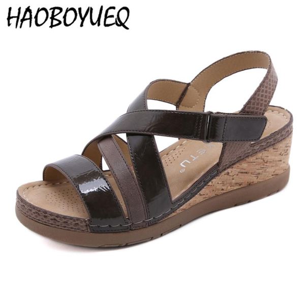 sandals summer leather women shoes platform open toe casual comfortable outdoor high heel footwear plus size flats, Black
sandals summer leather women shoes platform open toe casual comfortable outdoor high heel footwear plus size flats, Black