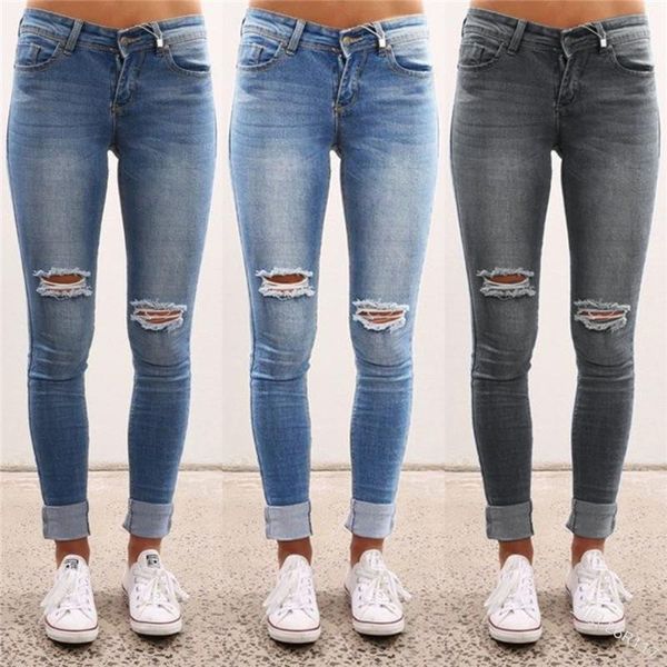 women's jeans women pants elastic holes denim 4 season pencil ripped casual trousers 2021, Blue
women's jeans women pants elastic holes denim 4 season pencil ripped casual trousers 2021, Blue