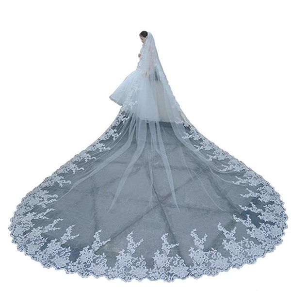 bridal veils 2021 selling 3m lace wedding long soft tulle cathedral length white ivory with comb appliqued, Black
bridal veils 2021 selling 3m lace wedding long soft tulle cathedral length white ivory with comb appliqued, Black