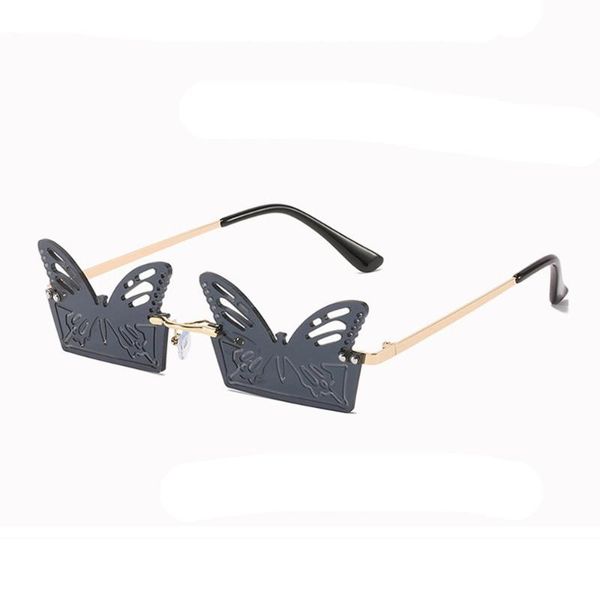 sunglasses unique fashion rimless butterfly pattern women luxury designer sun glasses for female trendy frameless eyewear uv400, White;black
sunglasses unique fashion rimless butterfly pattern women luxury designer sun glasses for female trendy frameless eyewear uv400, White;black