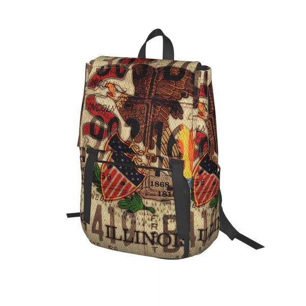 backpack illinois state flag license plate art for girls boys travel rucksackbackpacks teenage school bag
backpack illinois state flag license plate art for girls boys travel rucksackbackpacks teenage school bag