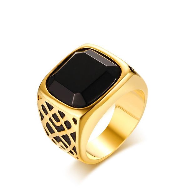 men square black carnelian semi-precious stone signet ring in gold tone stainless steel for male jewelry anillos accessories 169 q2, Silver
men square black carnelian semi-precious stone signet ring in gold tone stainless steel for male jewelry anillos accessories 169 q2, Silver