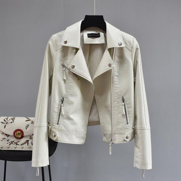 women's leather & faux women soft pu jacket slim short motorcycle lady zipper cool outerwear female black 40w4
women's leather & faux women soft pu jacket slim short motorcycle lady zipper cool outerwear female black 40w4
