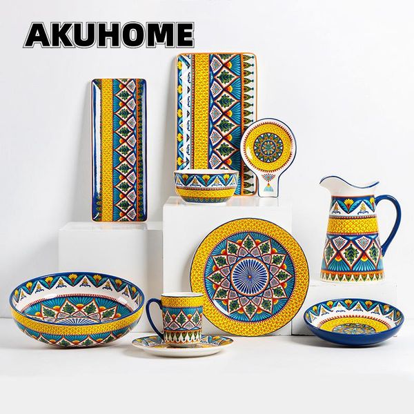 dishes & plates havana series creative ceramic tableware household dinner plate flat hand-painted rectangular soup bowl mug
dishes & plates havana series creative ceramic tableware household dinner plate flat hand-painted rectangular soup bowl mug