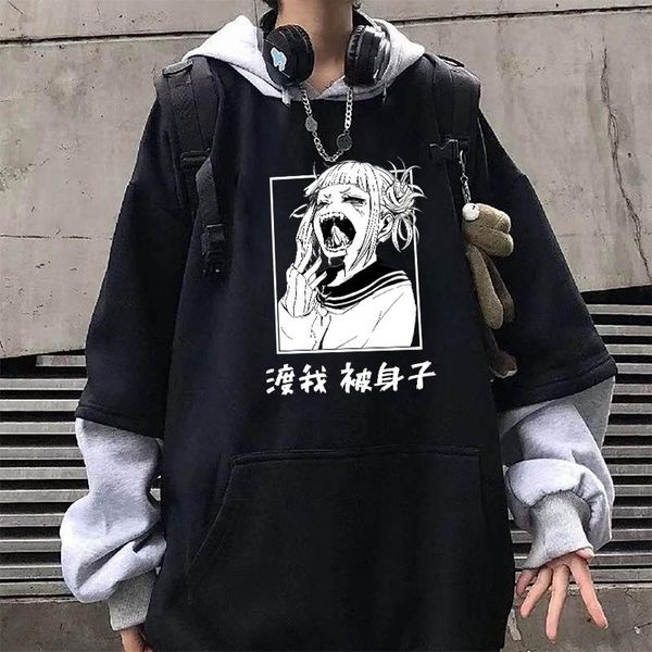 men's hoodies & sweatshirts japan anime my hero academia himiko toga kawaii women clothes sweatshirt winter oversize long sleeve men ha, Black
men's hoodies & sweatshirts japan anime my hero academia himiko toga kawaii women clothes sweatshirt winter oversize long sleeve men ha, Black