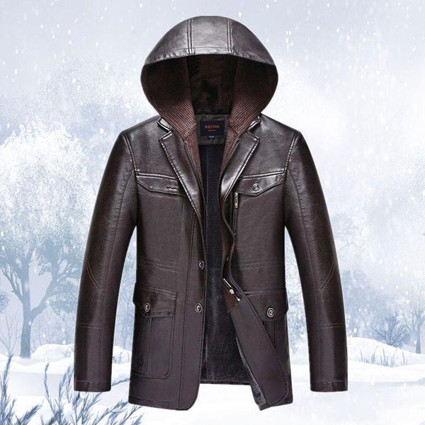 men's jackets clothing winter thicken oversize coat korean trend loose casual pu leather jacket male zipper hooded collar clothes, Black;brown
men's jackets clothing winter thicken oversize coat korean trend loose casual pu leather jacket male zipper hooded collar clothes, Black;brown