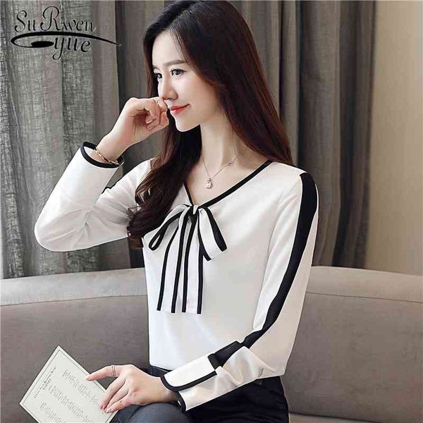 fashion autumn chiffon blouse women long sleeves and blouses bow tie blusa office lady shirts ol clothes 1026 40 210521, White
fashion autumn chiffon blouse women long sleeves and blouses bow tie blusa office lady shirts ol clothes 1026 40 210521, White
