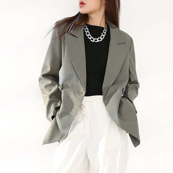 gray green women irregular stitch blazer lapel long sleeve loose fit jacket fashion tide spring autumn 2021 1w61707 women's suits & bla, White;black
gray green women irregular stitch blazer lapel long sleeve loose fit jacket fashion tide spring autumn 2021 1w61707 women's suits & bla, White;black