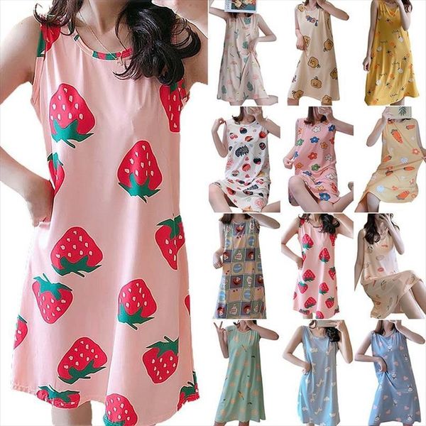 cartoon sleeveless dress round neck women sleepwear print funny baggy comfy soft gd plus size lingere cotton, Black;red
cartoon sleeveless dress round neck women sleepwear print funny baggy comfy soft gd plus size lingere cotton, Black;red
