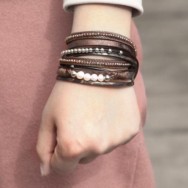 charm bracelets fashion multi-layer leather man bracelet for women bangle pearl europe crystal beads charms jewelry gift, Golden;silver
charm bracelets fashion multi-layer leather man bracelet for women bangle pearl europe crystal beads charms jewelry gift, Golden;silver
