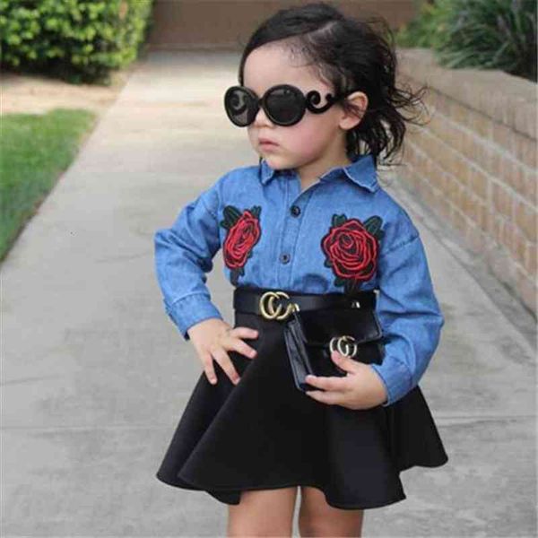 baby girls floral jeans tutu skirt fashion children clothes bebes fall kid girl set clothing, White
baby girls floral jeans tutu skirt fashion children clothes bebes fall kid girl set clothing, White