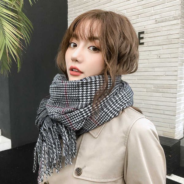 2021 autumn and winter female plaid splicing tassel imitation cashmere scarf korean sweet student scarf shawl dual purpose, Blue;gray
2021 autumn and winter female plaid splicing tassel imitation cashmere scarf korean sweet student scarf shawl dual purpose, Blue;gray