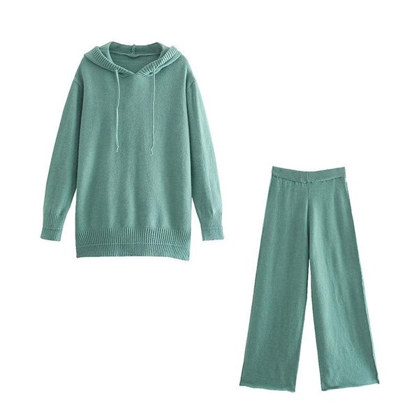 women's two piece pants 2021 autumn european and american fashion age-reducing knitted hooded wide-leg temperament sweater two-piece su, White
women's two piece pants 2021 autumn european and american fashion age-reducing knitted hooded wide-leg temperament sweater two-piece su, White