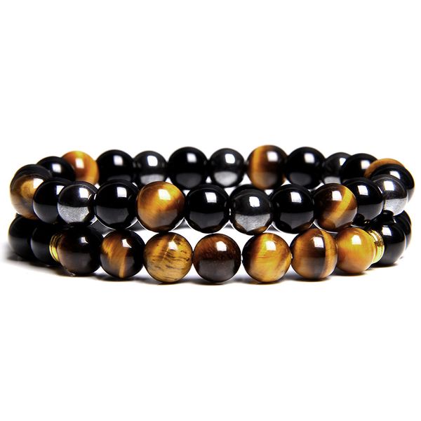 2pcs men bracelets beads natural stone black onyx&tiger eye&hematite stone bracelets for women men no magnetic bracelet
2pcs men bracelets beads natural stone black onyx&tiger eye&hematite stone bracelets for women men no magnetic bracelet