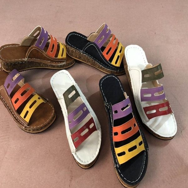 azz 2021 women's slope heel roman sandals women's comfortable leisure large size set slippers foot fish mouth sandals, Black
azz 2021 women's slope heel roman sandals women's comfortable leisure large size set slippers foot fish mouth sandals, Black