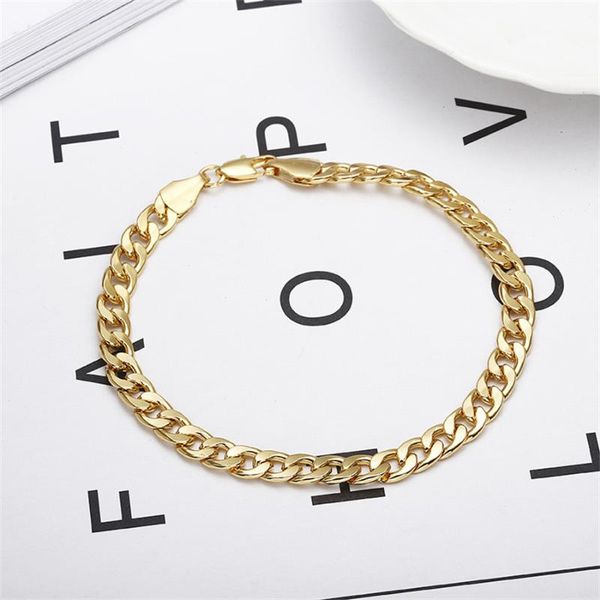 link, chain jewelry bracelet 6mm side trend fashion personality hip hop, Black 
link, chain jewelry bracelet 6mm side trend fashion personality hip hop, Black