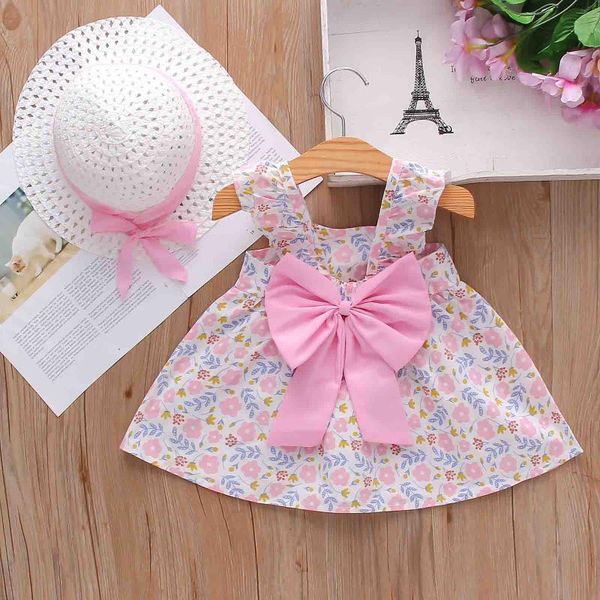 toddler baby kids girls suspenders floral princess dress hat clothes outfits summer flying sleeve girl's dresses, Red;yellow
toddler baby kids girls suspenders floral princess dress hat clothes outfits summer flying sleeve girl's dresses, Red;yellow