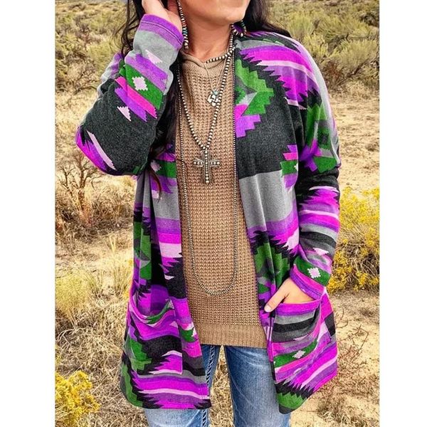 women's wool & blends wepbel long-sleeved printed cardigan coat autumn women shawl loose outwear fashion woolen jackets, Black
women's wool & blends wepbel long-sleeved printed cardigan coat autumn women shawl loose outwear fashion woolen jackets, Black