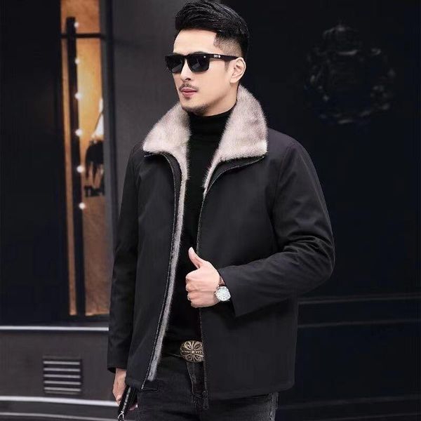 men's down & parkas thicken winter coat thick jacket men outwear turndown collar male faux fur lined snow casaco feminino y120, Black
men's down & parkas thicken winter coat thick jacket men outwear turndown collar male faux fur lined snow casaco feminino y120, Black