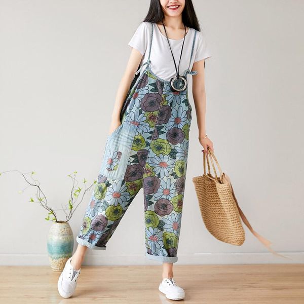 women's jumpsuits & rompers women summer floral printed holes denim jumpsuit ladies print loose overalls pants female vintage ripped fl, Black;white
women's jumpsuits & rompers women summer floral printed holes denim jumpsuit ladies print loose overalls pants female vintage ripped fl, Black;white