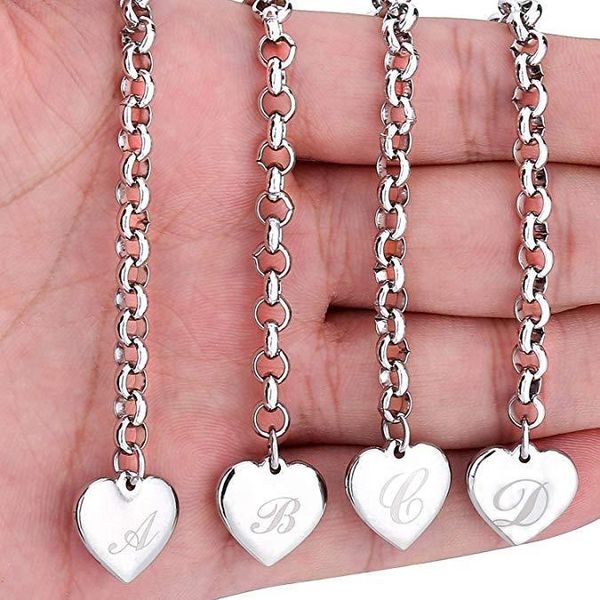 personalized bracelet stainless steel 26 english bangle letters love heart bracelets, Golden;silver
personalized bracelet stainless steel 26 english bangle letters love heart bracelets, Golden;silver