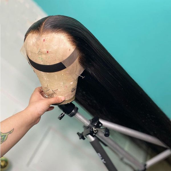 180%density silky straight black color natural hairline glueless lace front synthetic hair wigs for women with baby hair 26inch
180%density silky straight black color natural hairline glueless lace front synthetic hair wigs for women with baby hair 26inch