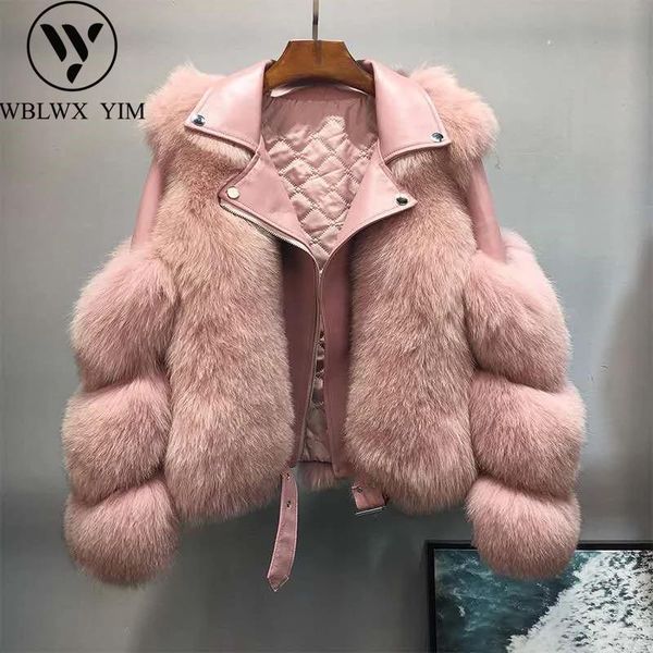 women's fur & faux autumn winter leather jacket women warm natural spliced coat female elegant short jackets outerwear, Black
women's fur & faux autumn winter leather jacket women warm natural spliced coat female elegant short jackets outerwear, Black