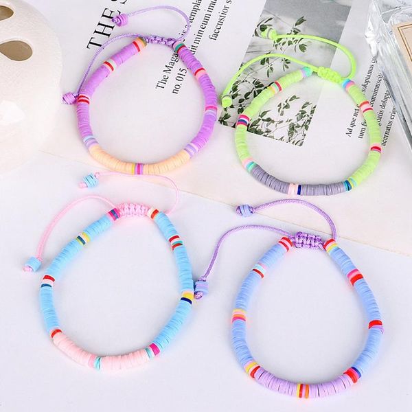 bangle boho colorful polymer clay bracelet set for women adjustable elastic soft pottery female summer jewelry, Black
bangle boho colorful polymer clay bracelet set for women adjustable elastic soft pottery female summer jewelry, Black
