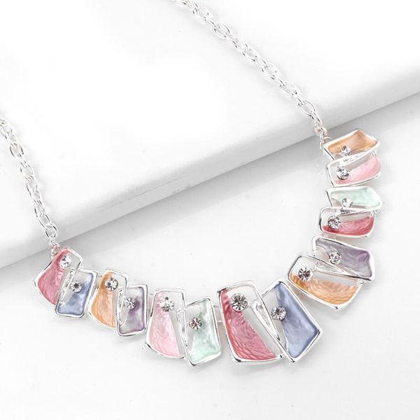 pendant necklaces vg 6ym 2021 retro metal chain colorful drip glaze square drop clavicle necklace for women party jewelry, Silver
pendant necklaces vg 6ym 2021 retro metal chain colorful drip glaze square drop clavicle necklace for women party jewelry, Silver