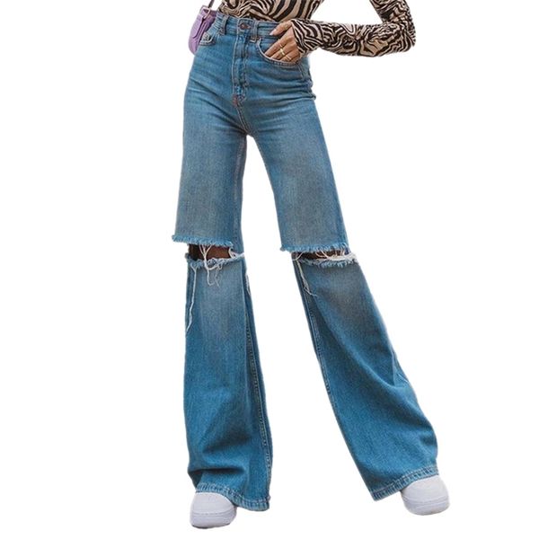 women jeans denim high waist button up loose wide leg pocket street fashion ladies chic hole trousers 210522, Blue
women jeans denim high waist button up loose wide leg pocket street fashion ladies chic hole trousers 210522, Blue