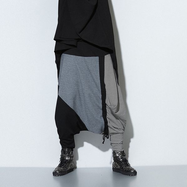 pants trousers 2021 summer fashion men's personalized elastic waist splicing striped baggy large street crotch 9310, Black;white
pants trousers 2021 summer fashion men's personalized elastic waist splicing striped baggy large street crotch 9310, Black;white