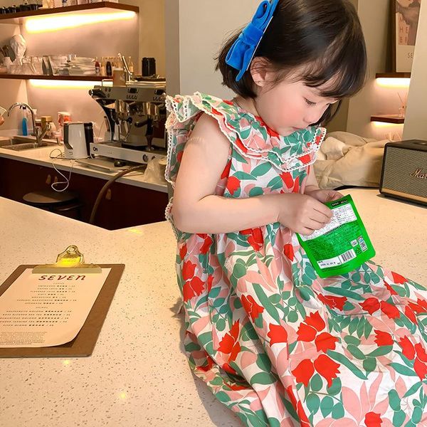 girl's dresses summer cute princess dress flower slip vestidos fashion korean kids for girls baby children costume, Red;yellow
girl's dresses summer cute princess dress flower slip vestidos fashion korean kids for girls baby children costume, Red;yellow
