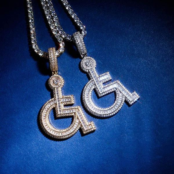pendant necklaces hip hop micro paved cubic zirconia bling iced out handicapped sign pendants necklace for men rapper jewelry drop, Silver
pendant necklaces hip hop micro paved cubic zirconia bling iced out handicapped sign pendants necklace for men rapper jewelry drop, Silver