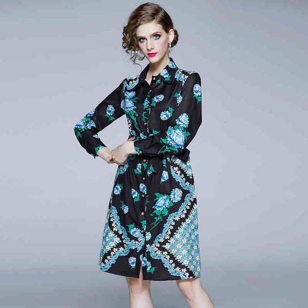 dress xxl spring summer casual shirt ladies turn-down collar vintage flower print long sleeve dress belt, Black;gray
dress xxl spring summer casual shirt ladies turn-down collar vintage flower print long sleeve dress belt, Black;gray